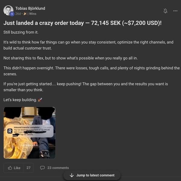 Community building ads