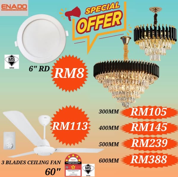 LED Ceiling Fan Light