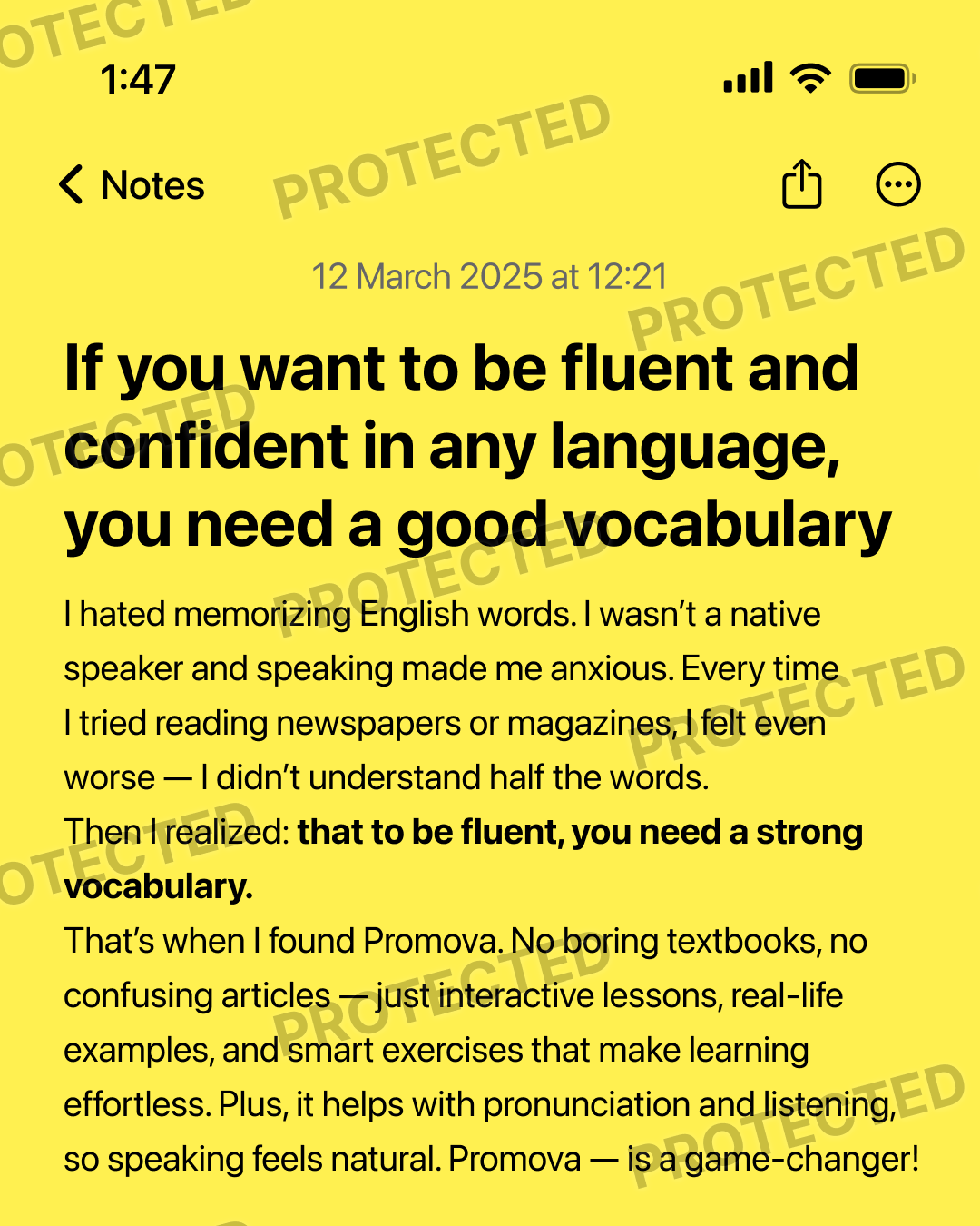 Natural vocabulary