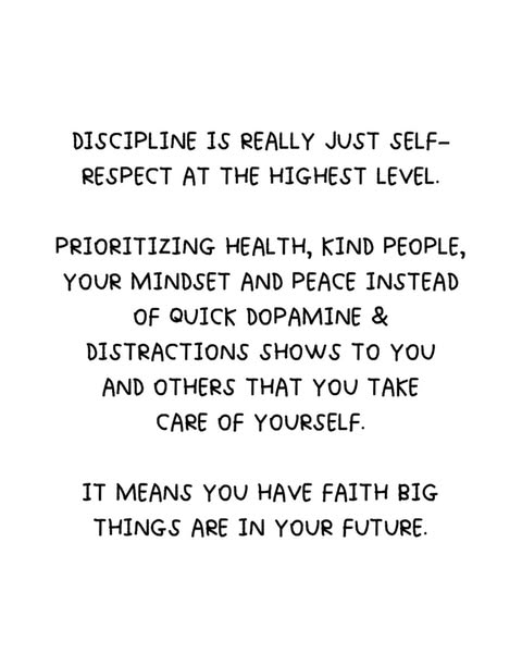 Simple discipline
