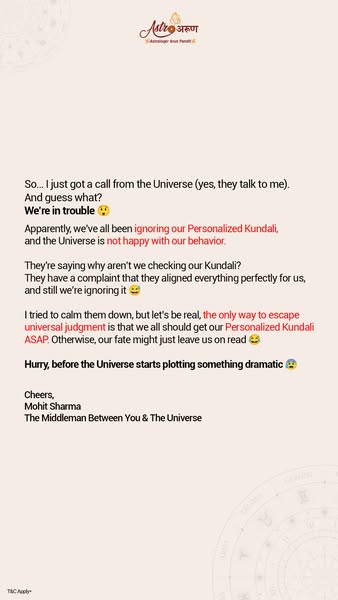 Personalized universe