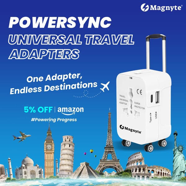 Travel Adapter with USB-C