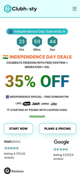 Web hosting plans