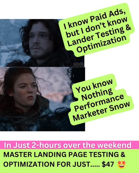 Landing page optimization for ads