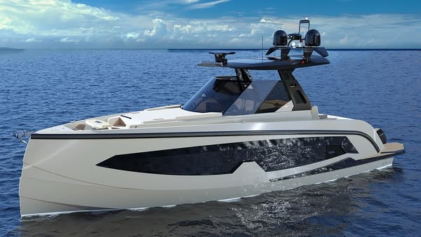 Cutting-edge yacht