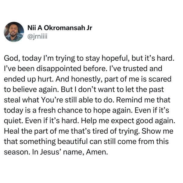 Fresh hope