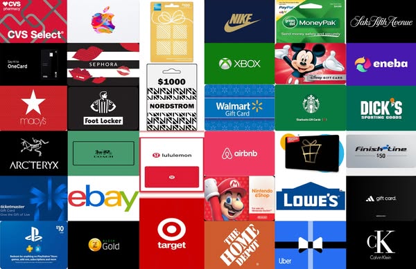 Shop for gift cards