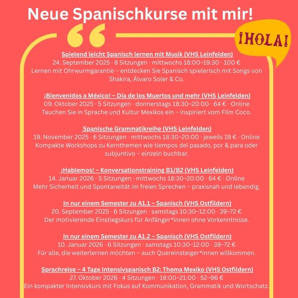 Online courses and workshops