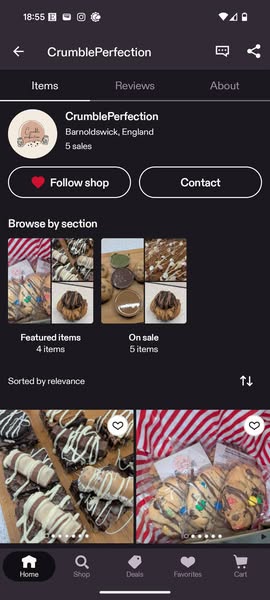 Shop the sale section