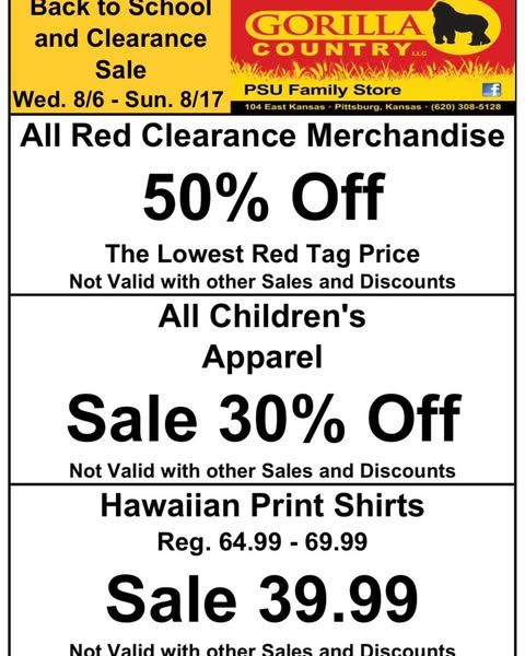 Clearance Sale