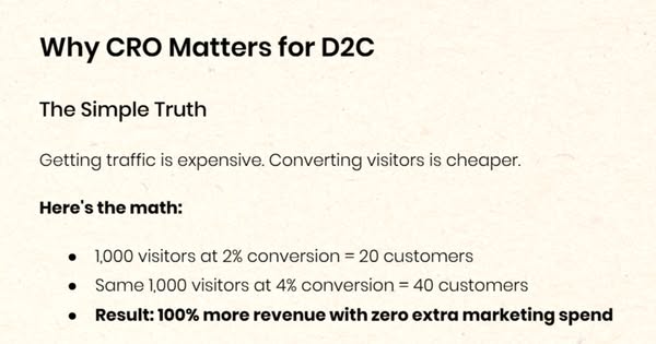 Conversion Optimization