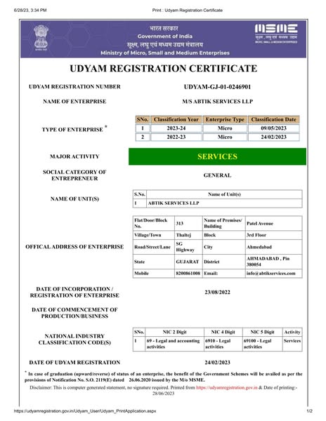 incorporation