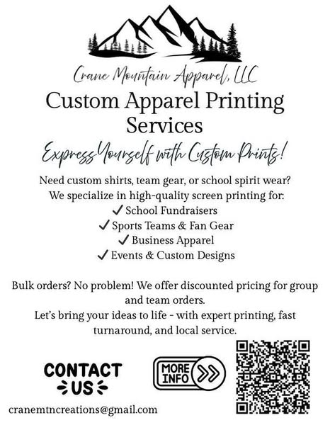 Custom apparel advertising