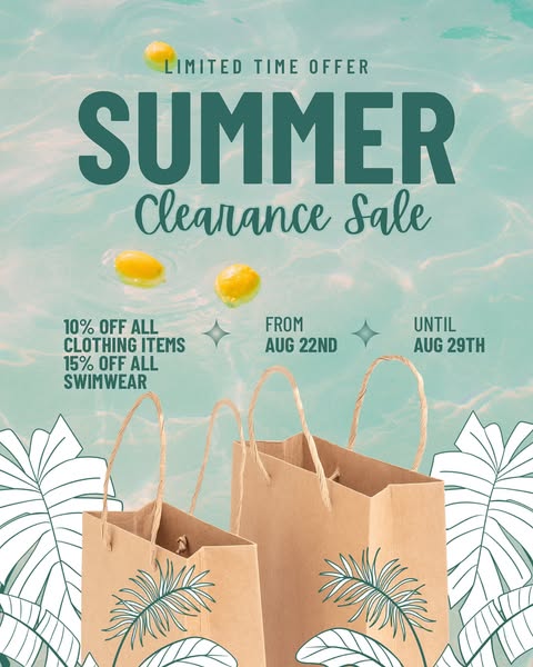 Clearance sale
