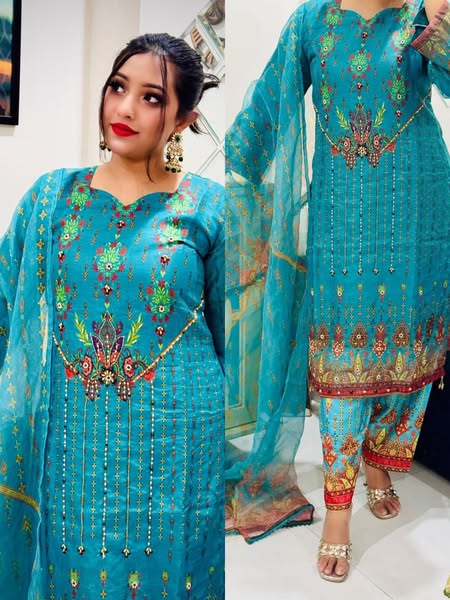 Bright embroidery
