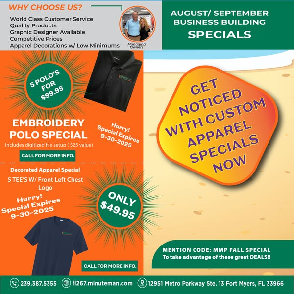 Custom apparel advertising